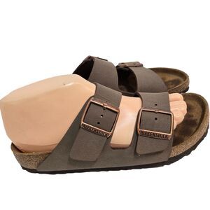 Birkenstock Arizona Slide Sandals Mocha Brown Womens 7 / 38 Narrow Boho beach